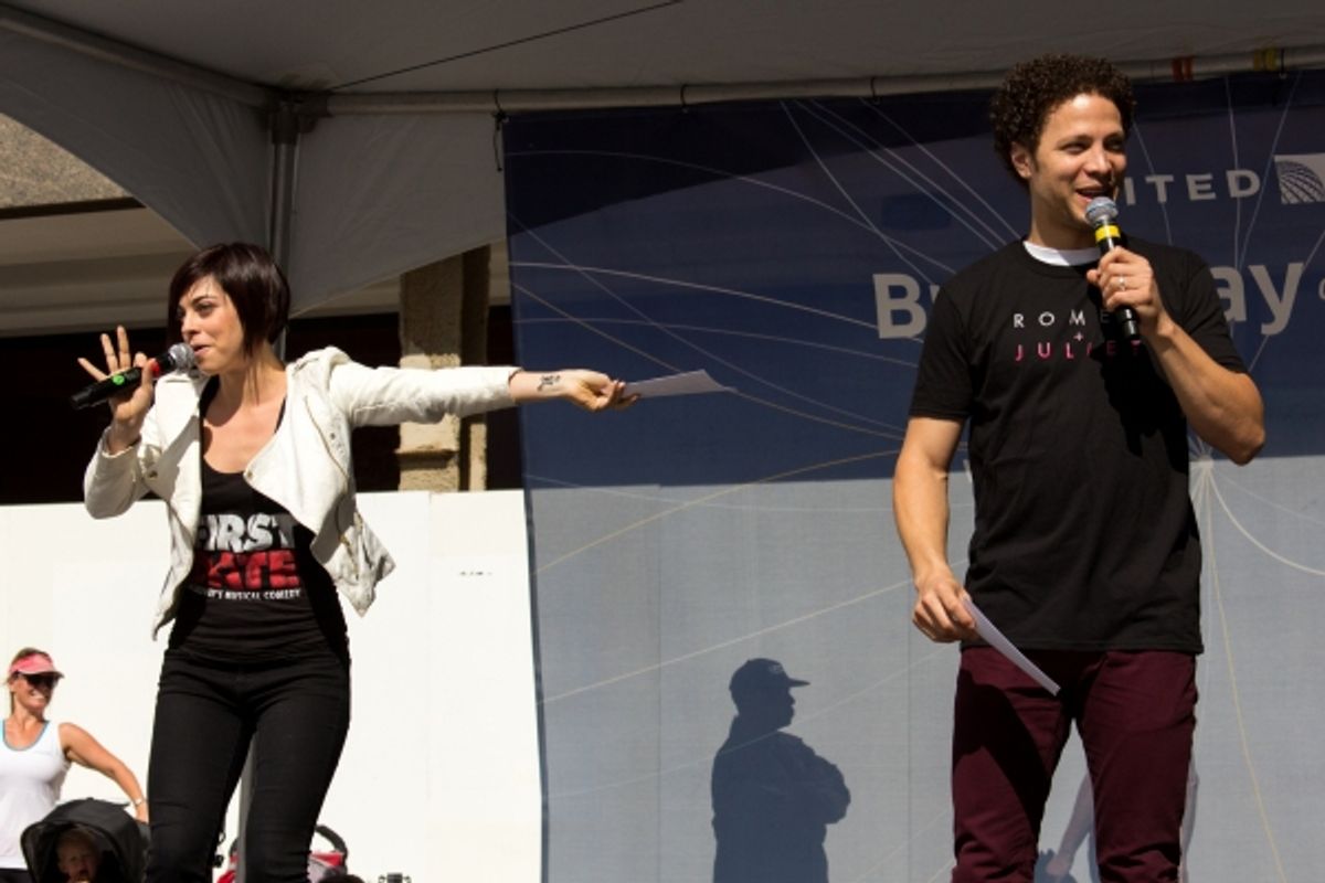Krysta Rodriguez, Justin Guarini at 