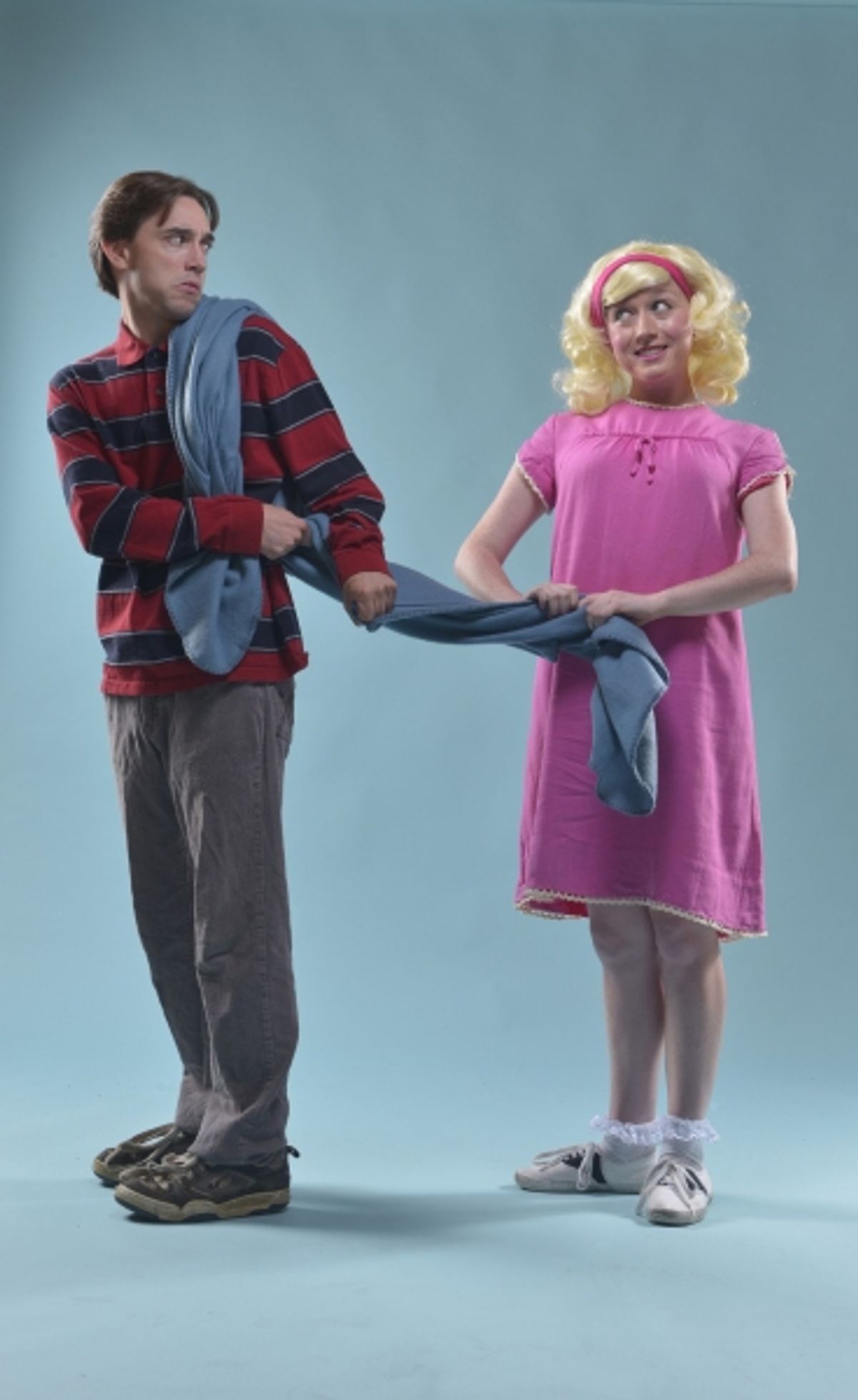 Linus (Kyle Stoner) is pursued by Sally (Chloe Condon) at 