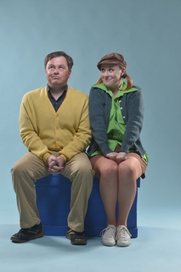 Charlie Brown (Ian Leonard) discusses love with  Peppermint Patty (Ashley Rae Little) Photo