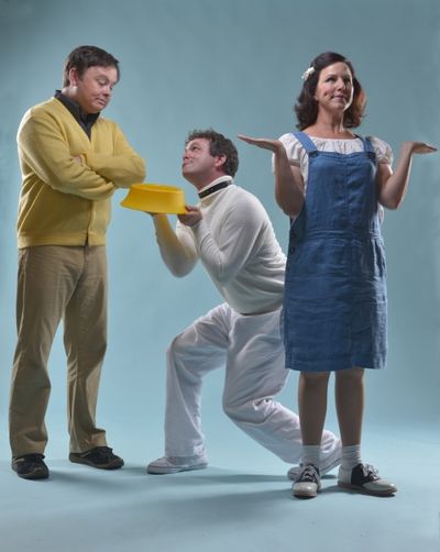 Charlie Brown (Ian Leonard), Snoopy (Keith Pinto),  and Lucy (Dyan McBride) are some  Photo