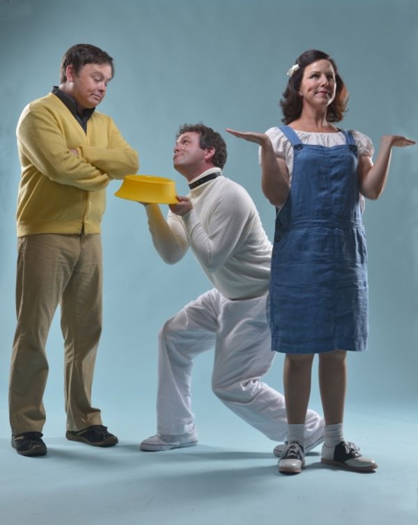 Charlie Brown (Ian Leonard), Snoopy (Keith Pinto),  and Lucy (Dyan McBride) are some  Photo