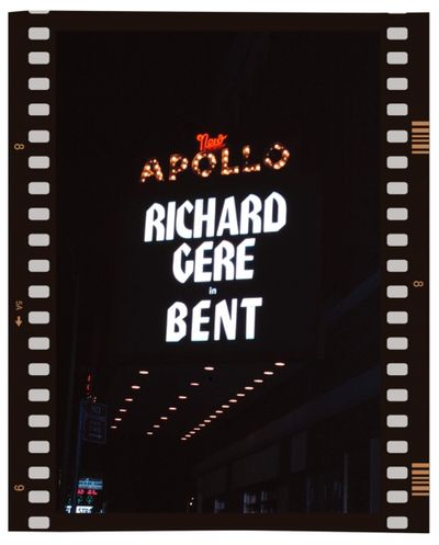Theatre Marquee for Richard Gere starring in BENT at the Apollo Theatre, New York Cit Photo