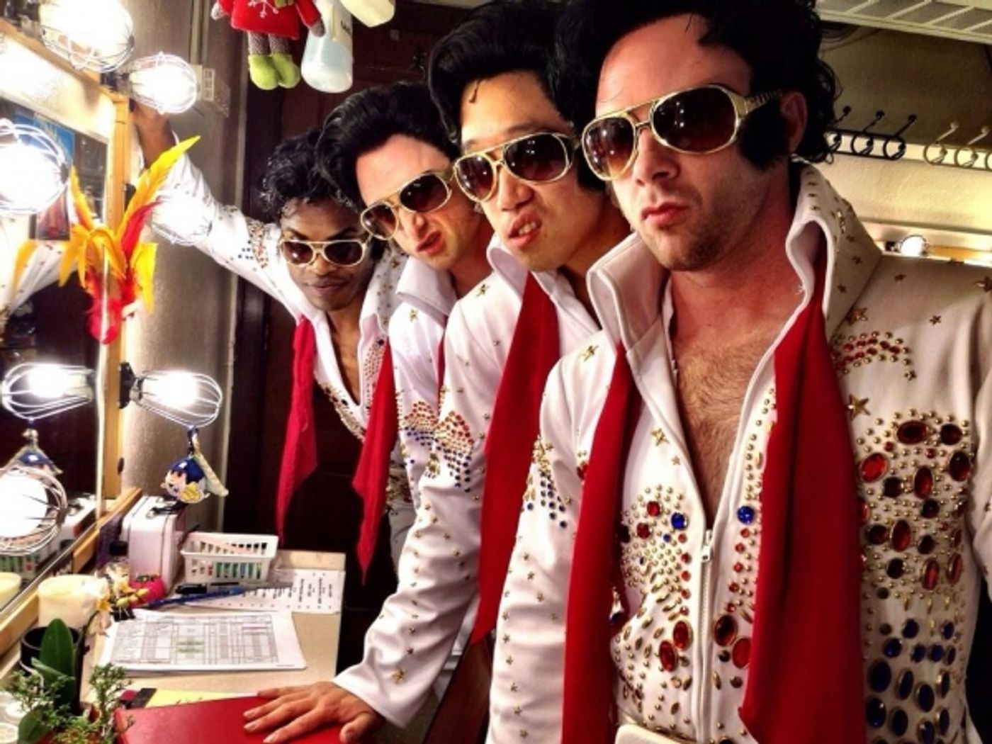 Photo Flash: Saturday Intermission Pics, Sept 28 - The Elvises of HONEYMOON IN VEGAS, JUNGLE BOOK Does BREAKING BAD and More!  Image