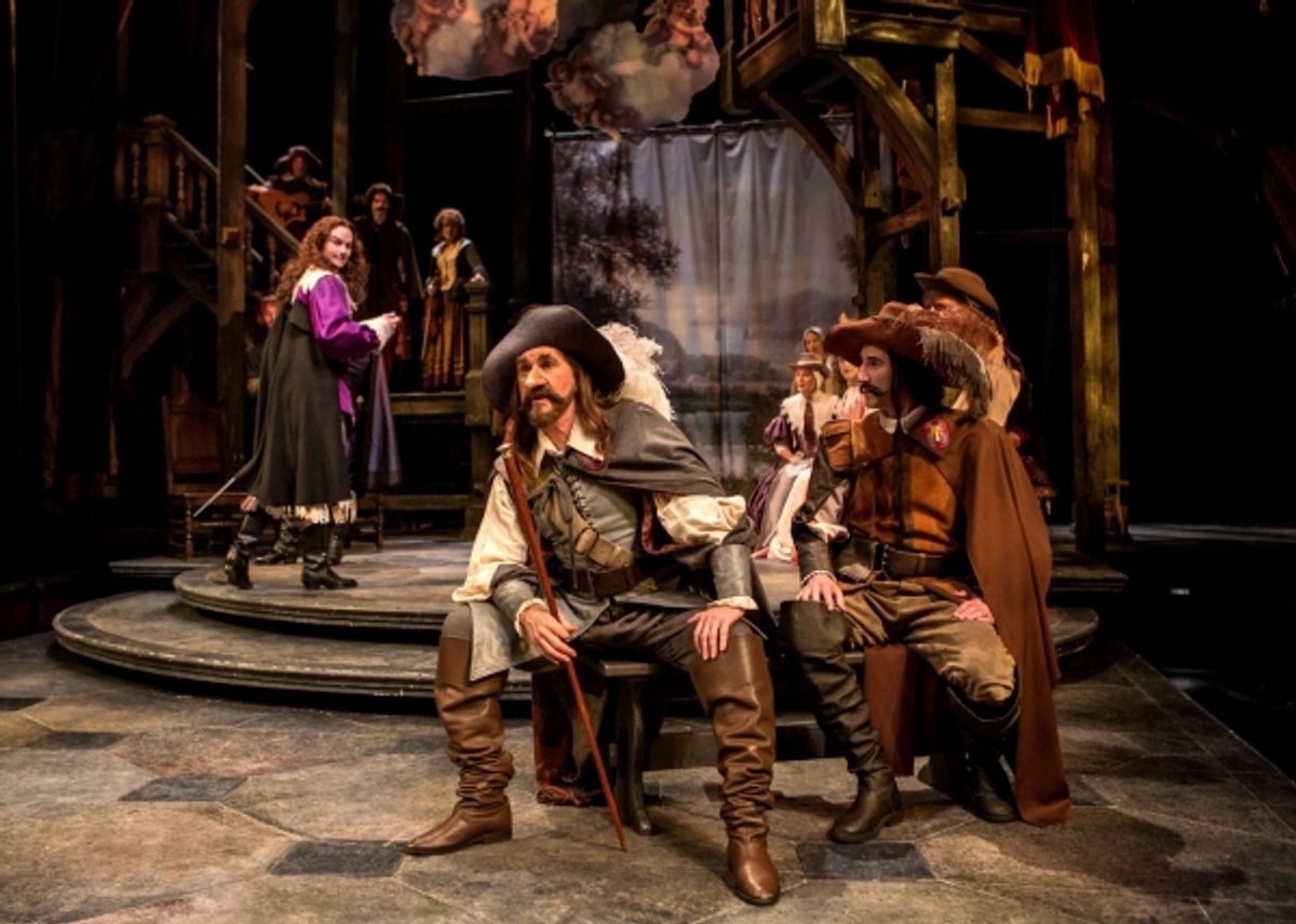 Cyrano (Harry Groener) and La Bret (Sean Fortunato) at 