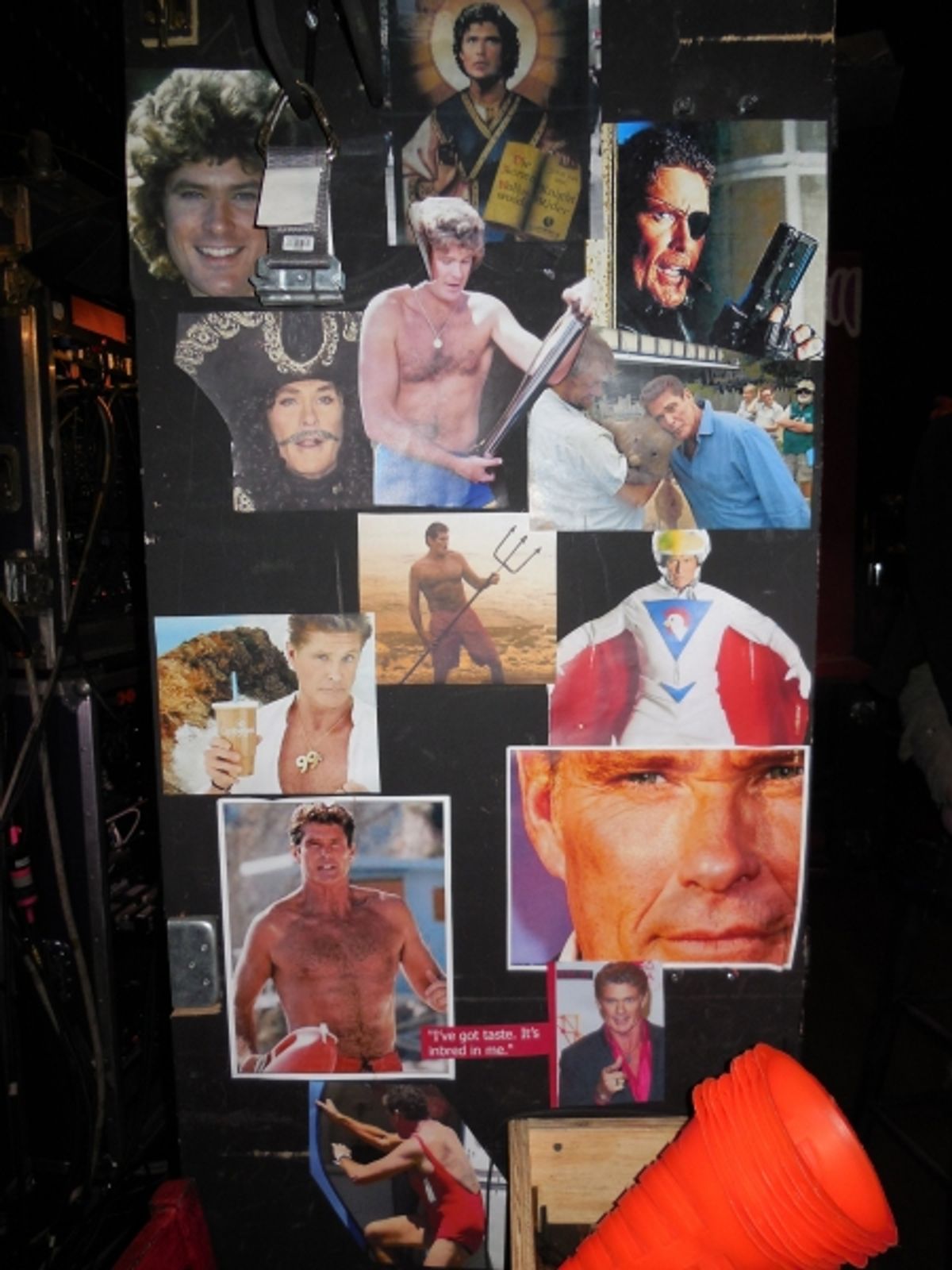 David Hasselhoff, or the cast and crews long running inside joke. at 