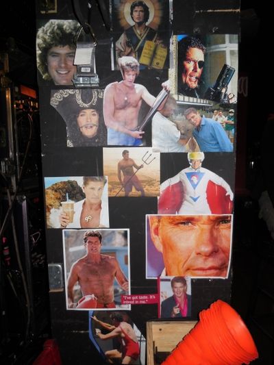 David Hasselhoff, or the cast and crews long running inside joke. Photo