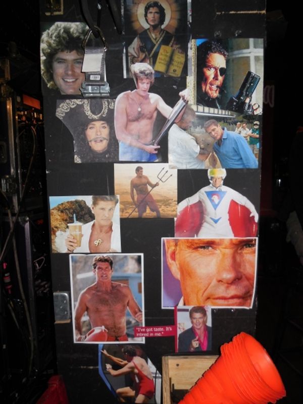 David Hasselhoff, or the cast and crews long running inside joke. Photo
