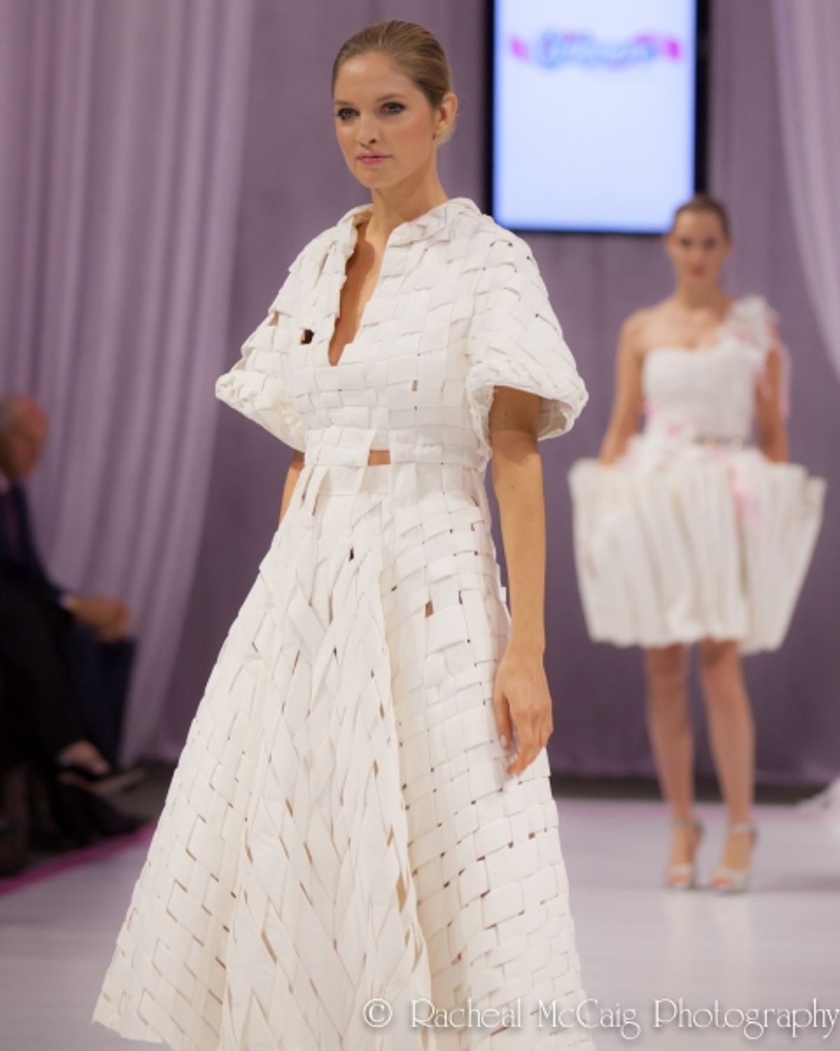 Lucian Matis at Cashmere's 10th Anniversary Gala features Bathroom Tissue Dresses on the Red Carpet