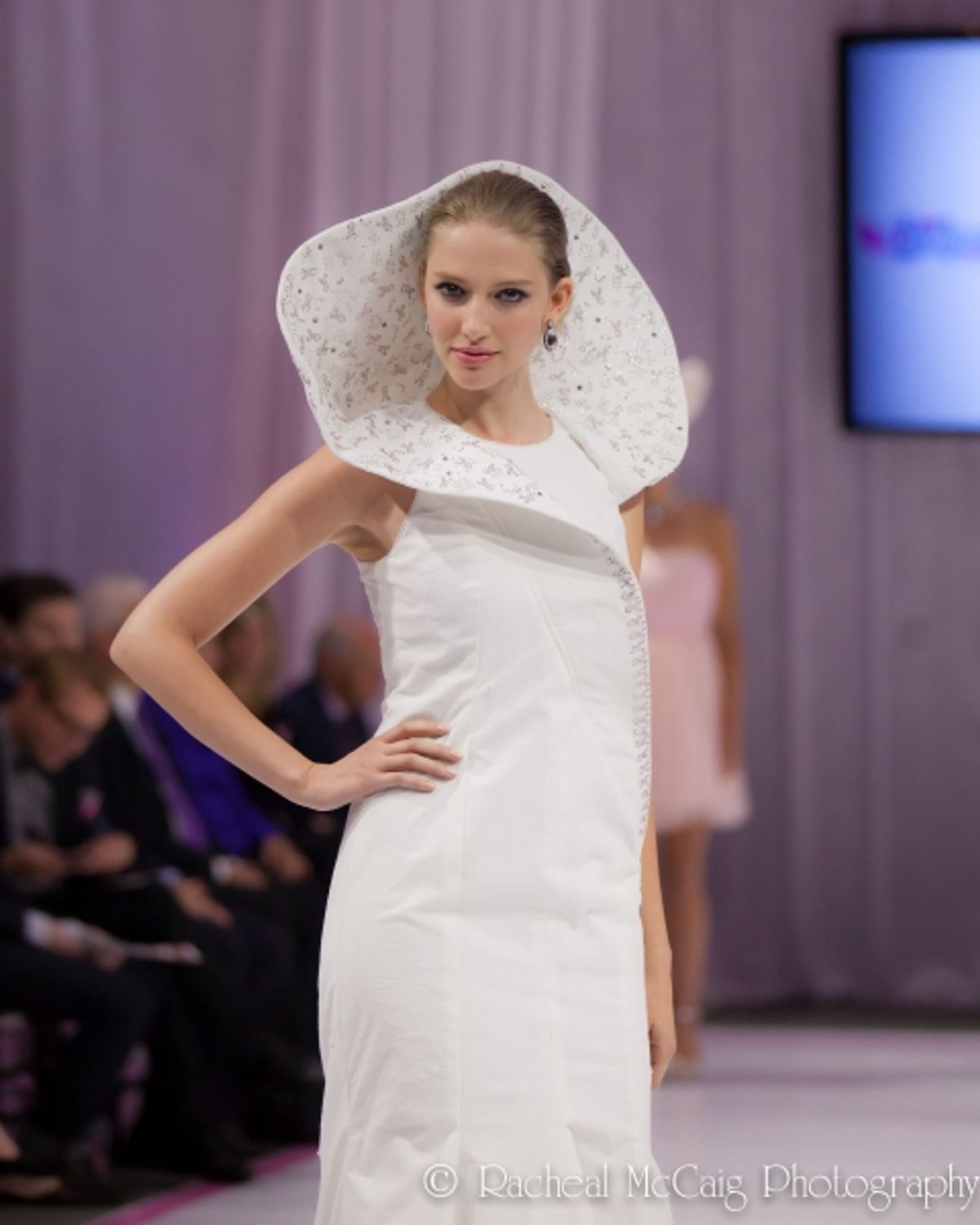 Camilla Jorgensen at Cashmere's 10th Anniversary Gala features Bathroom Tissue Dresses on the Red Carpet