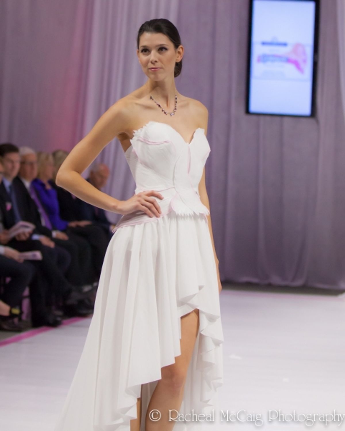 Sunny Fong at Cashmere's 10th Anniversary Gala features Bathroom Tissue Dresses on the Red Carpet