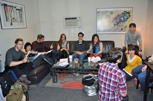 Andy Jones, Ann Harada, Peter Nelson, Laura Osnes, Nathan Lucrezio, Laura Irion, Cody Photo
