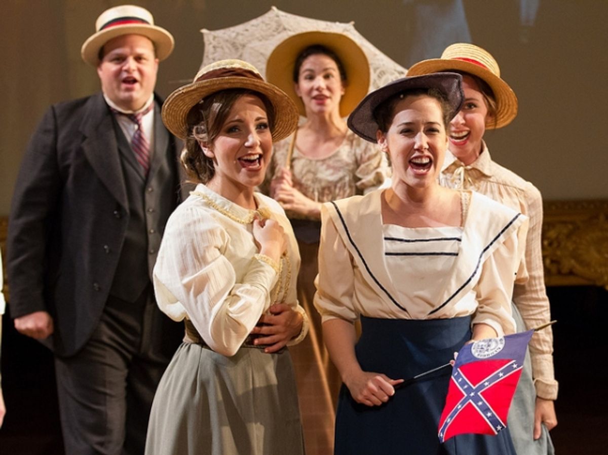 Scott Greer, Rachel Camp, Sarah Gliko, Alex Keiper and Caroline Dooner of the Ensemble at 