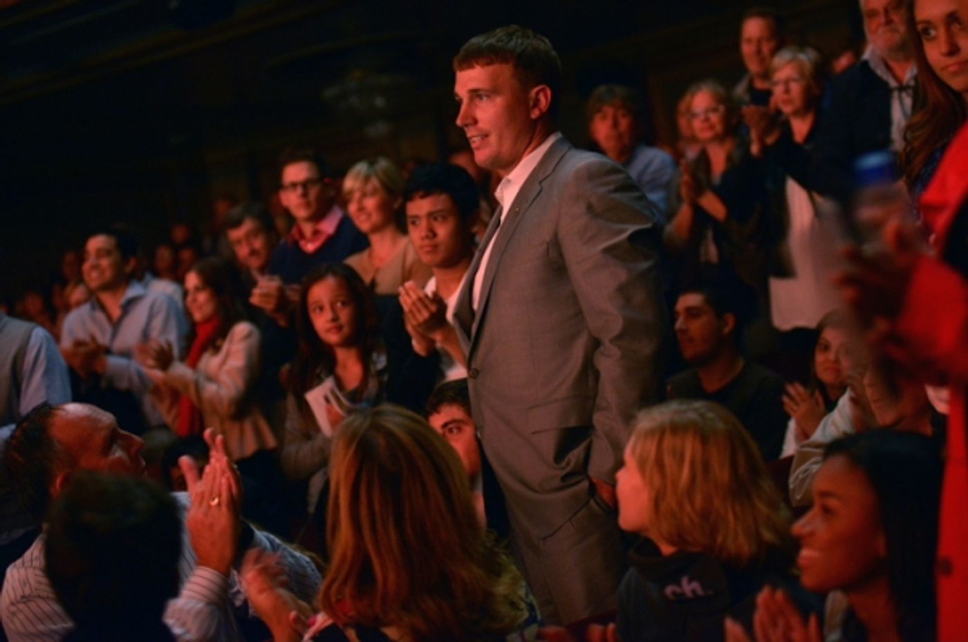 Photo Flash: Medal of Honor Recipient Sergeant Dakota Meyer Visits SPIDER-MAN  Image