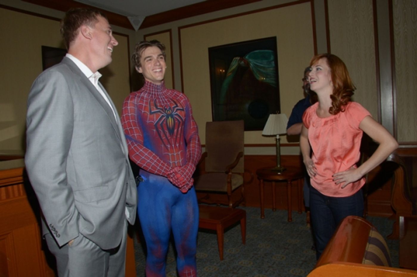 Photo Flash: Medal of Honor Recipient Sergeant Dakota Meyer Visits SPIDER-MAN  Image