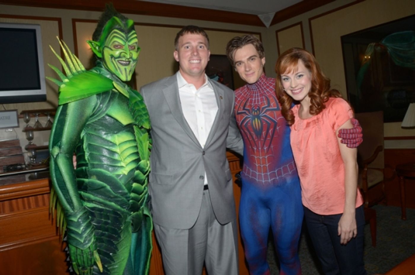 Photo Flash: Medal of Honor Recipient Sergeant Dakota Meyer Visits SPIDER-MAN  Image