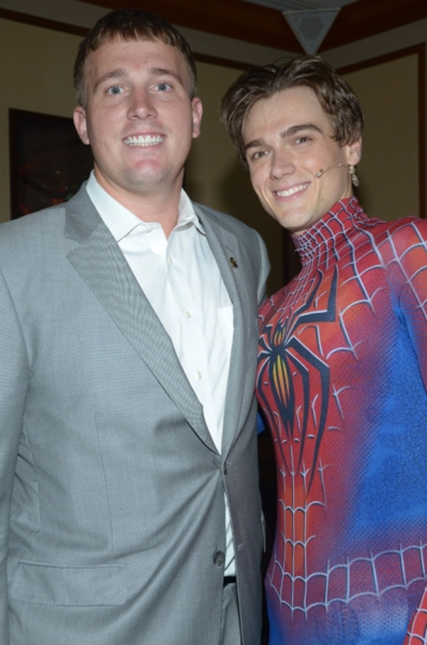 Photo Flash: Medal of Honor Recipient Sergeant Dakota Meyer Visits SPIDER-MAN  Image