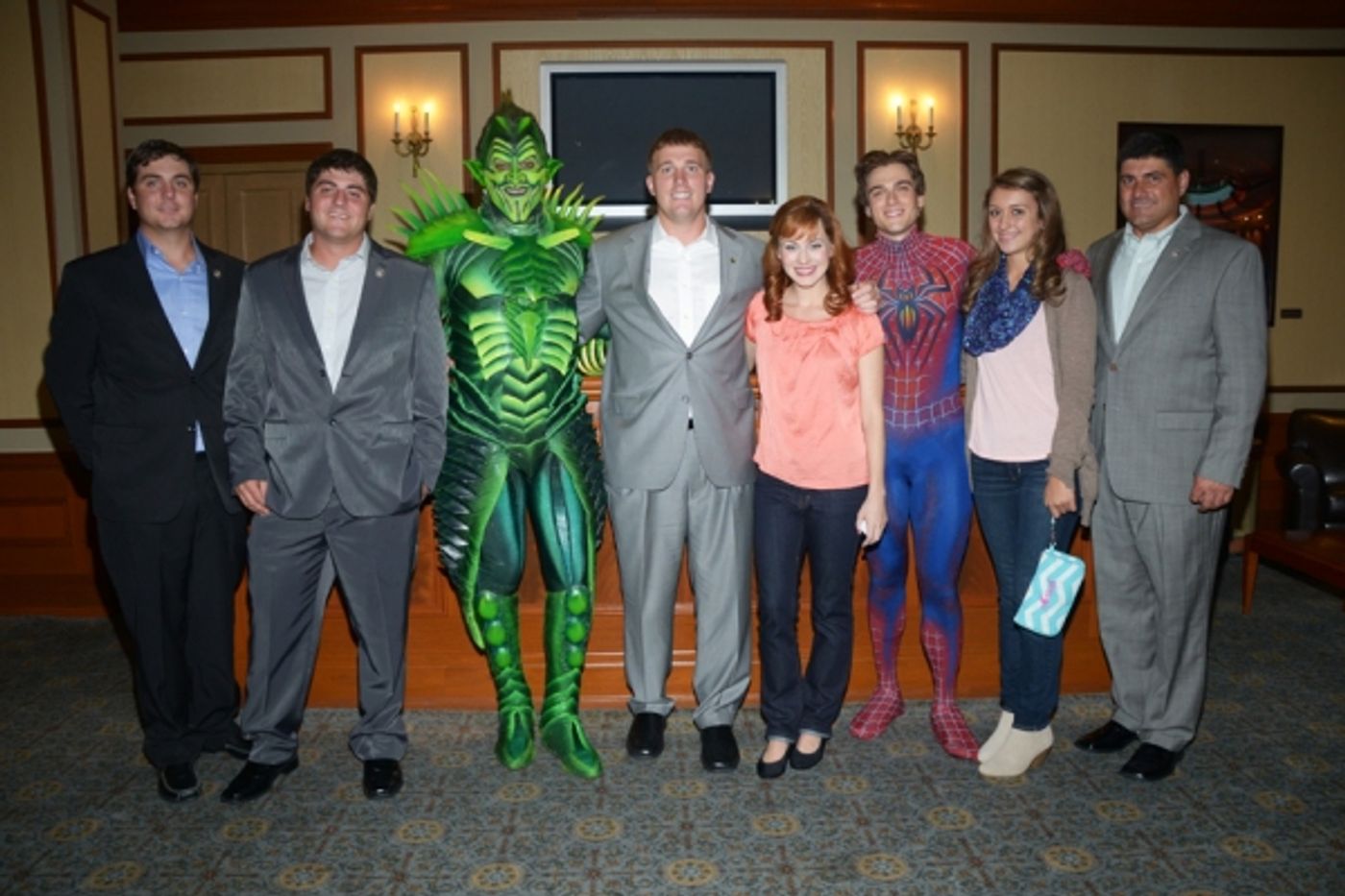 Photo Flash: Medal of Honor Recipient Sergeant Dakota Meyer Visits SPIDER-MAN  Image