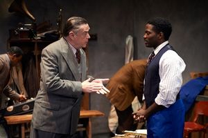 Producer Mel Sturdyvant (Tony Reilly) delivers some disappointing news to Levee (Warner Miller*) @ BroadwayWorld Producer Mel Sturdyvant (Tony Reilly) delivers some disappointing news to Levee (Warn Photo