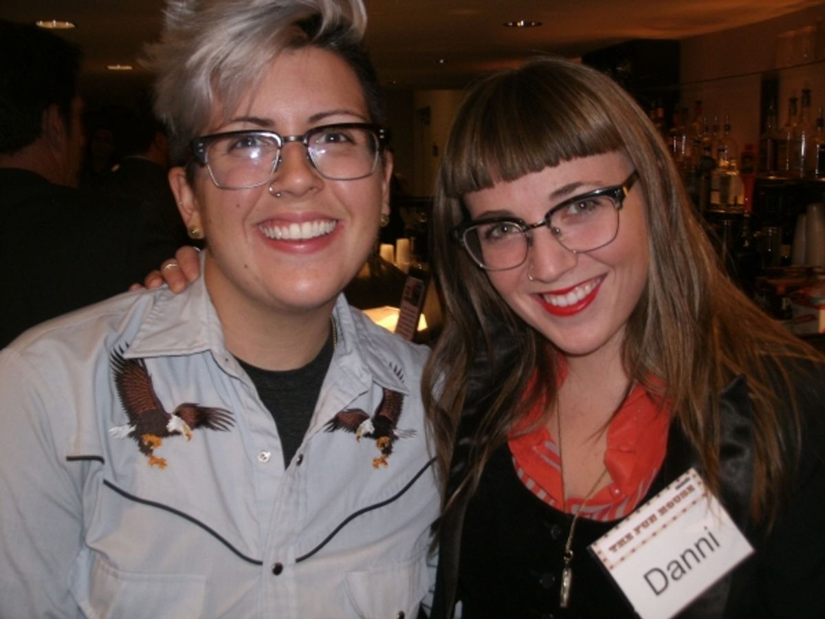 Sarah Brewster and Danni Hano at THE FUN HOUSE Event Benefits Chicago's Stage 773