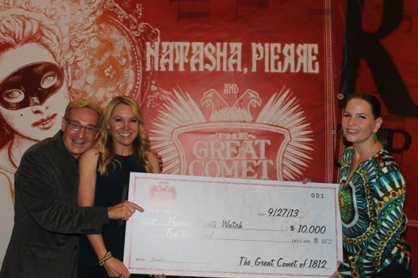 Photo Coverage: NATASHA, PIERRE & THE GREAT COMET OF 1812 Donates to Human Rights Watch Image