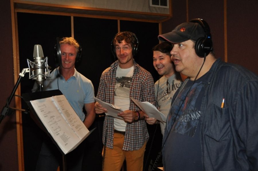 Exclusive Photo Coverage: In the Recording Studio with Cast of CHICAGO for Carols For A Cure Image