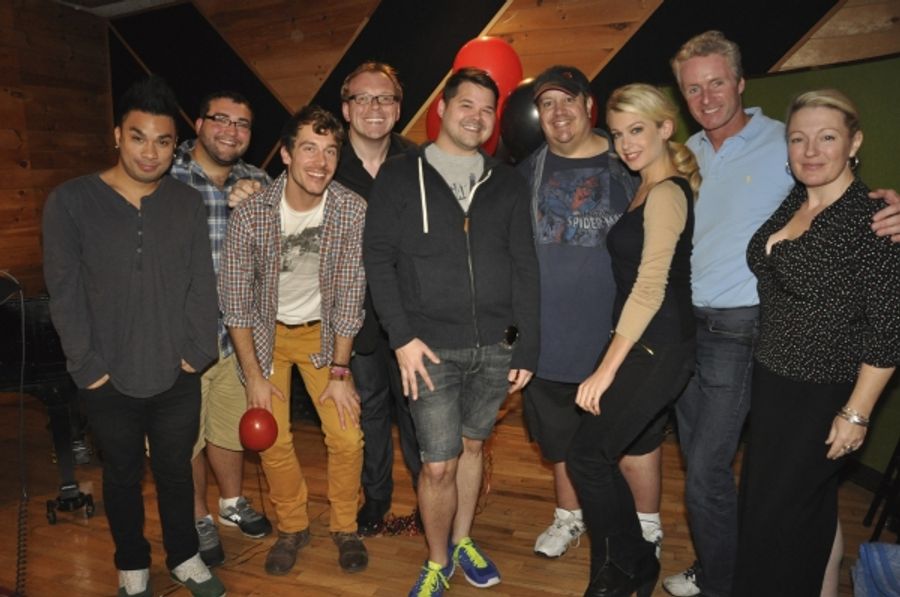 Exclusive Photo Coverage: In the Recording Studio with Cast of CHICAGO for Carols For A Cure Image
