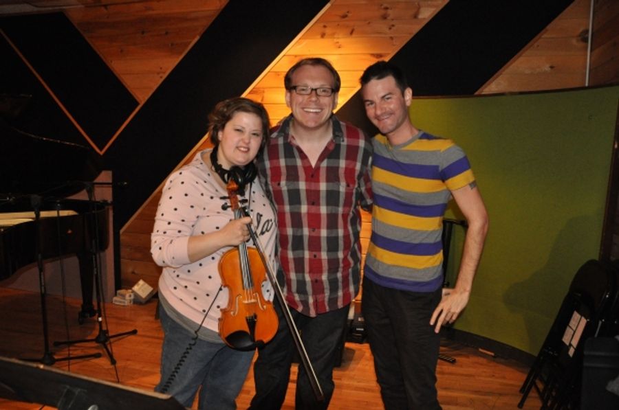 Exclusive Photo Coverage: In the Recording Studio with Cast of CHICAGO for Carols For A Cure Image