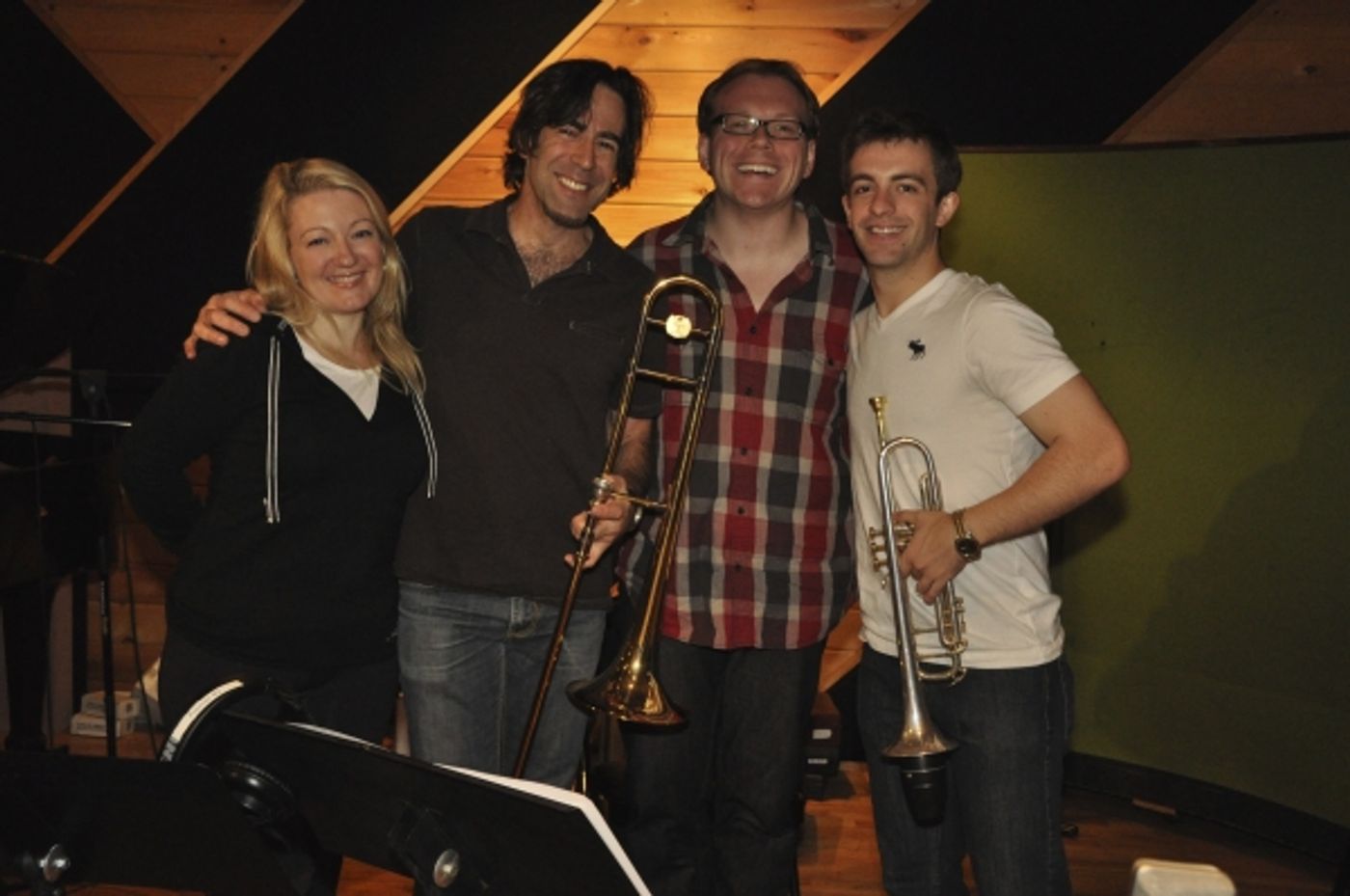 Exclusive Photo Coverage: In the Recording Studio with Cast of CHICAGO for Carols For A Cure  Image