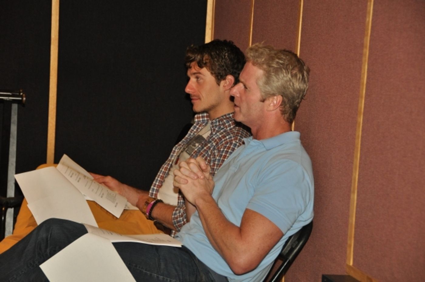 Exclusive Photo Coverage: In the Recording Studio with Cast of CHICAGO for Carols For A Cure  Image