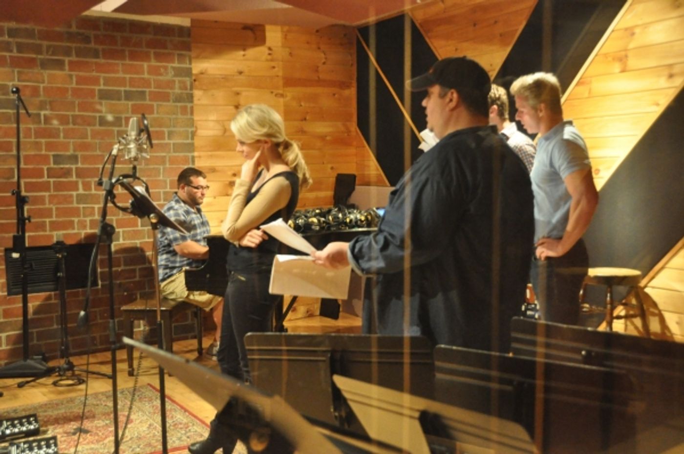 Exclusive Photo Coverage: In the Recording Studio with Cast of CHICAGO for Carols For A Cure  Image
