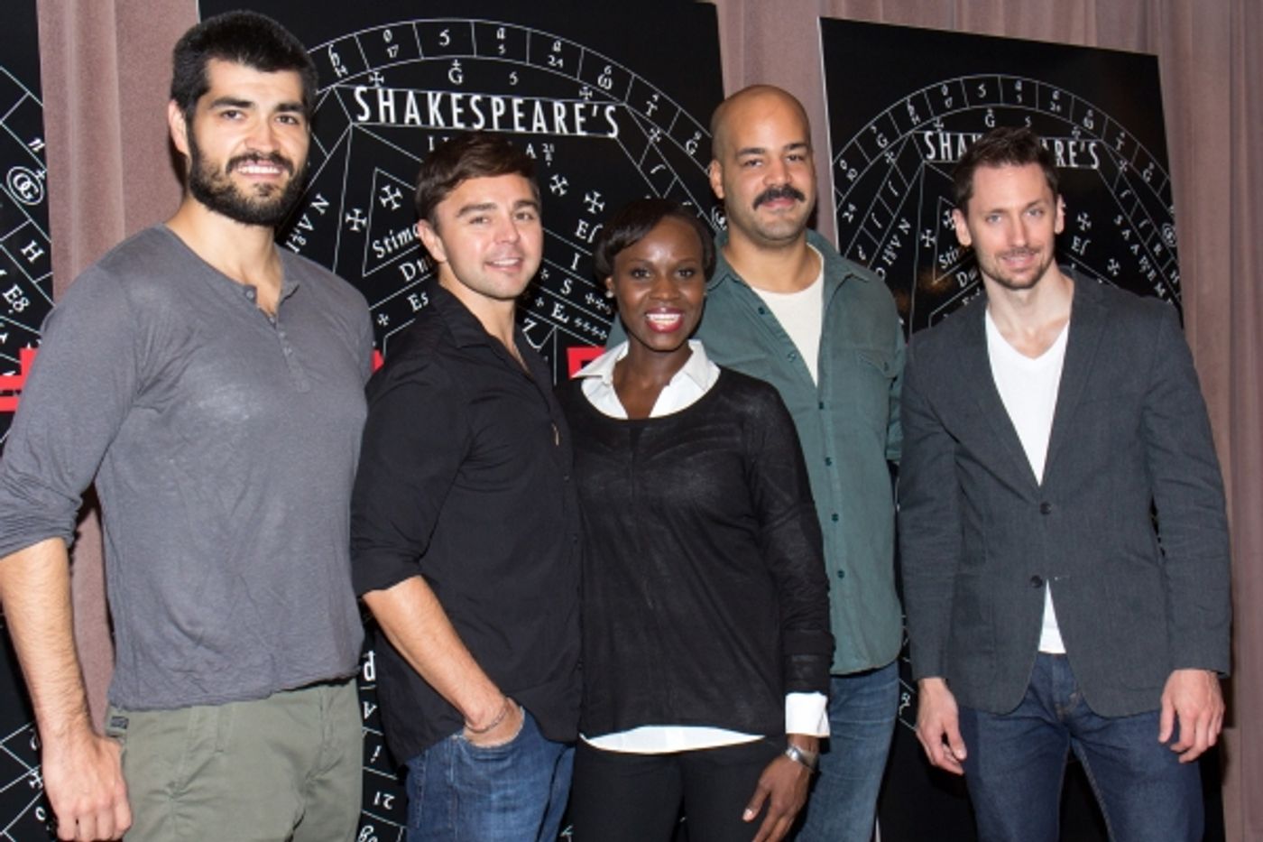 Photo Coverage: 27 Member Company of Broadway's MACBETH Meets the Press!  Image