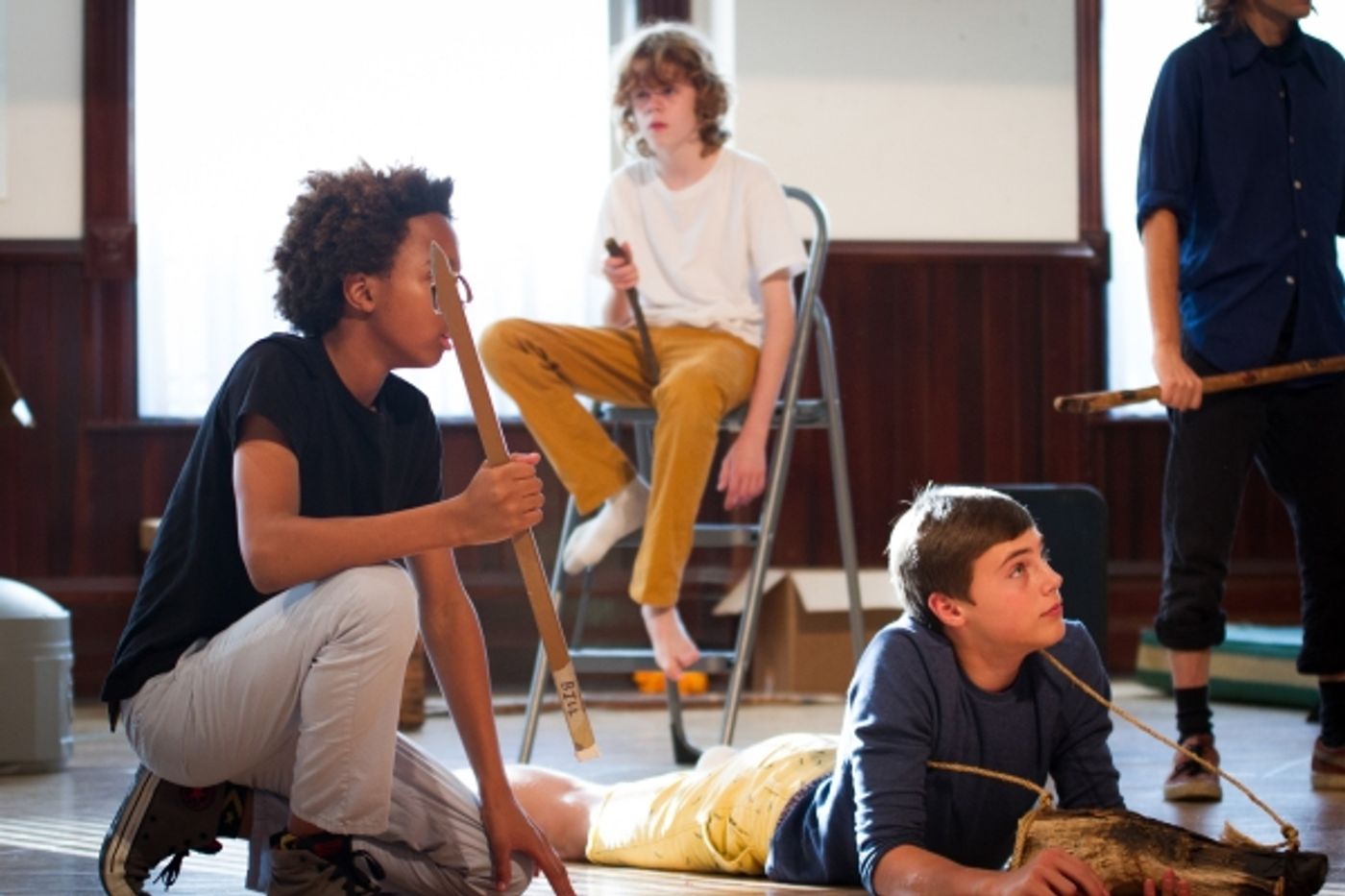 Photo Flash: In Rehearsal with Steppenwolf for Young Adults' LORD OF THE FLIES, Beg. Tonight  Image