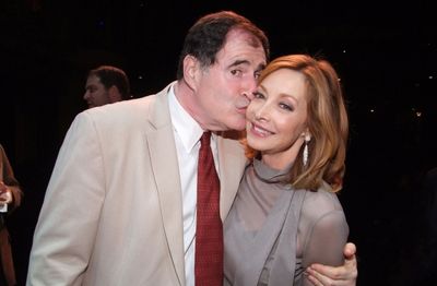 Richard Kind and Sharon Lawrence at the party following their performance. Photo