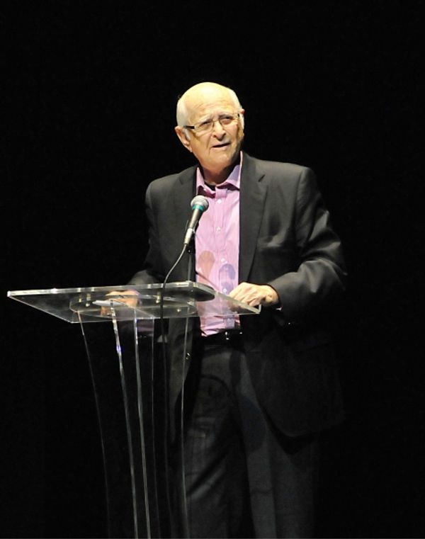  Norman Lear speaks of the positive impact from the works of Terrence McNally. Photo