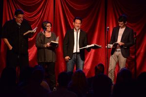 Steve Schirripa. Mindy Cohn, Eugene Pack, Michael Urie @ BroadwayWorld Steve Schirripa. Mindy Cohn, Eugene Pack, Michael Urie Photo