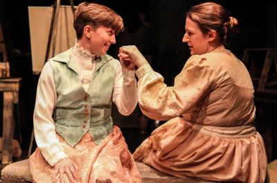 Jessica London-Shields (as Ellen Gates Starr) and Marsha Harman (as Jane Addams) Photo