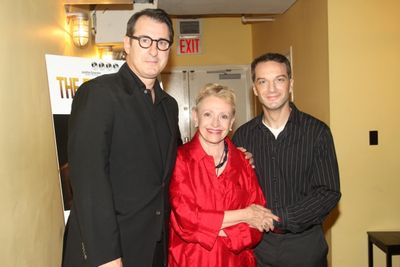 Jon Robin Baitz, Roberta Maxwell and Euan Morton Photo