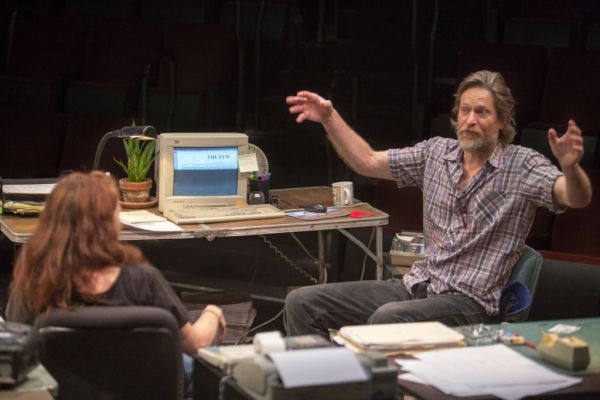 Eva Kaminsky as QZ and Michael Laurence as Bryan  Photo