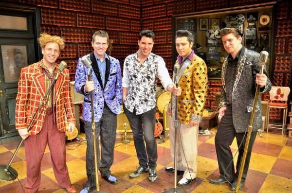 Frankie Moreno with the Cast of MILLION DOLLAR QUARTET Photo