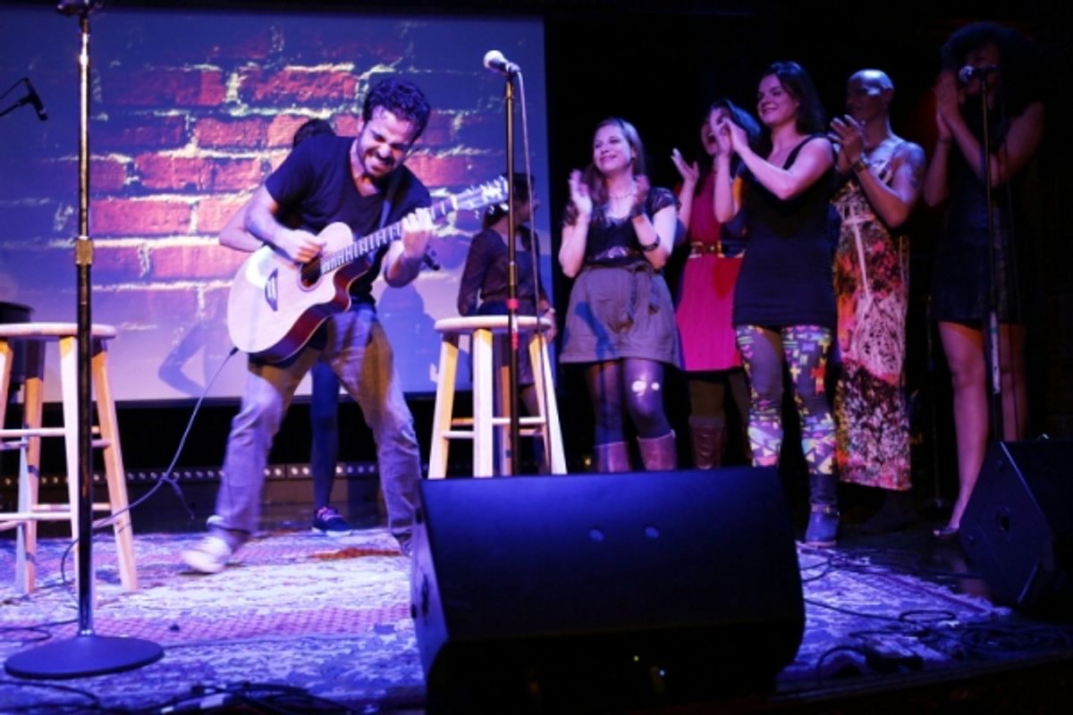 Ashkon Davaran with Shaina Taub, Lauren Marcus, Rachel Lee, Leslie McDonel, Shakina Nayfack, and Natalie Wachen at 