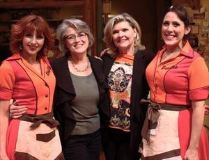 The Original Dinettes and Tony-nominated creators of Pump Boys and Dinettes, Cass Morgan and Debra Monk, meet Erin Maguire and Farah Alvin, from the 30th Anniversary production at Geva Theatre Center. L to R: Erin Maguire, Cass Morgan, Debra Monk, Farah A @ BroadwayWorld The Original Dinettes and Tony-nominated creators of Pump Boys and Dinettes, Cass Mor Photo