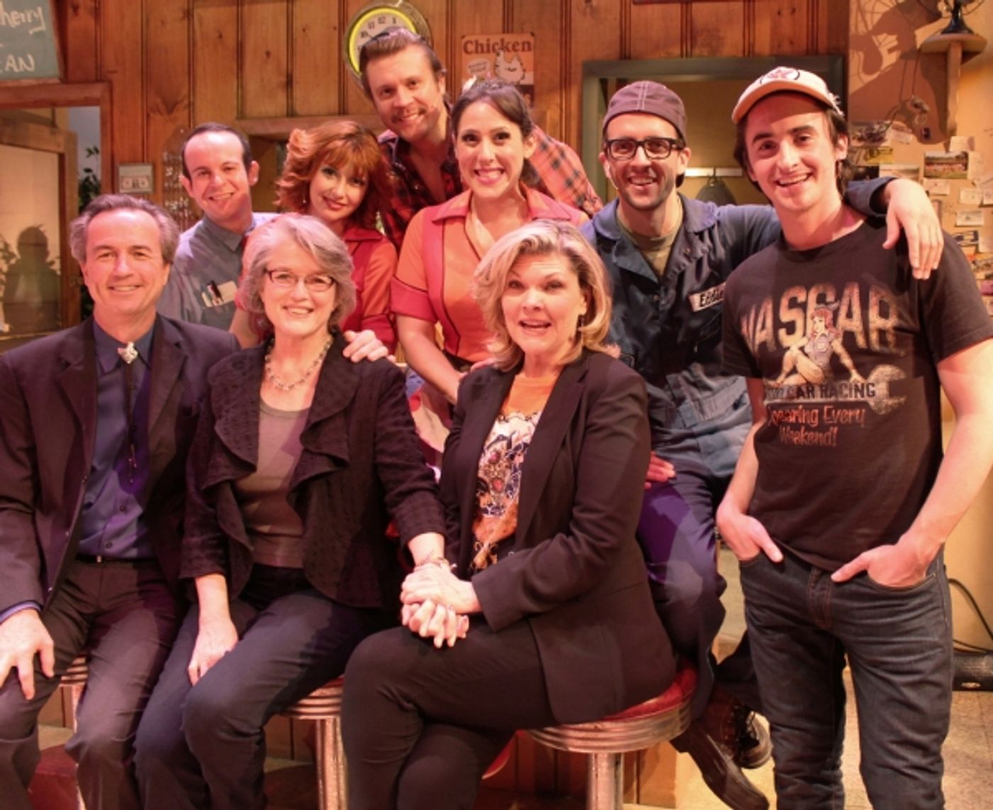 Photo Flash: Original Dinettes Cass Morgan and Debra Monk Visit Geva Theatre's PUMP BOYS AND DINETTES  Image
