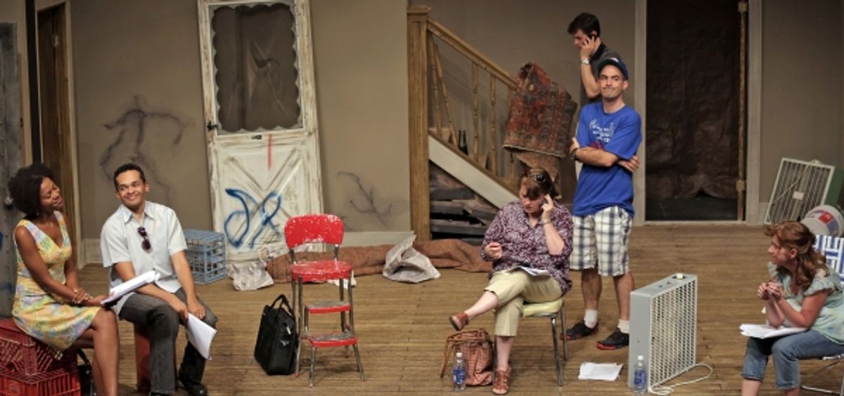 Lena (Noelle LuSane), Kevin (Bari Robinson), Kathy (Amy Roche), Steve (Mark Rubin), Lindsey (Sally Wood) and Tom (Lucas O''Neil) at 