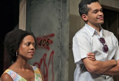Lena (Noelle LuSane) and  Kevin (Bari Robinson)  Photo