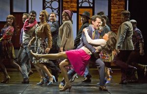 Rob McClure (Jack), Brynn O’Malley (Betsy) and the Company of Honeymoon in Vegas. @ BroadwayWorld Rob McClure (Jack), Brynn O’Malley (Betsy) and the Company of Honeym Photo