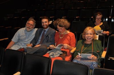 Clay, Guthrie and Katharine Andres with Anita Jaffe (Gingold Theatrical Group) Photo