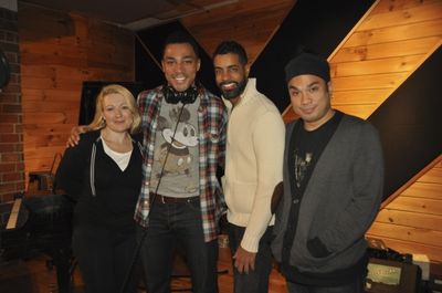 Lynn Pinto (Producer), Charl Brown, Jason Michael Webb (Musical Director) and Andros  Photo