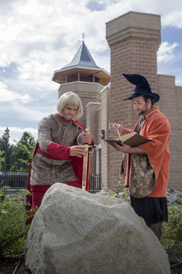 Aaron James is Arthur and Justin Stockett is Merlin  Photo