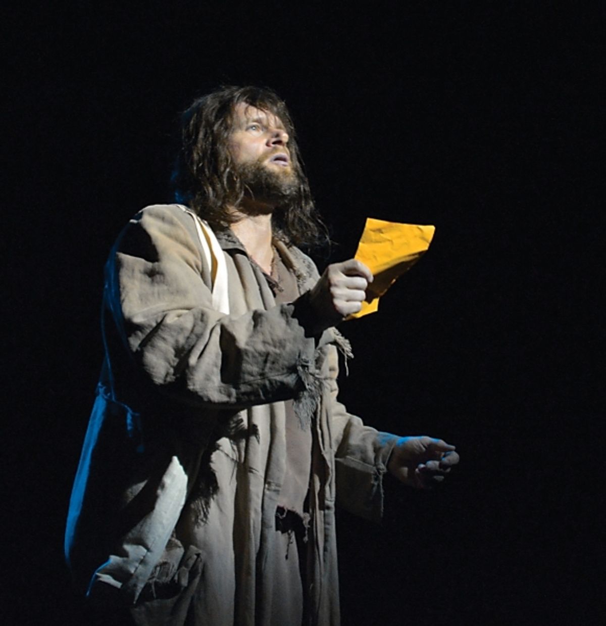 Jean Valjean (Gregg Goodbrod) is freed from his 19-year prison sentence at 