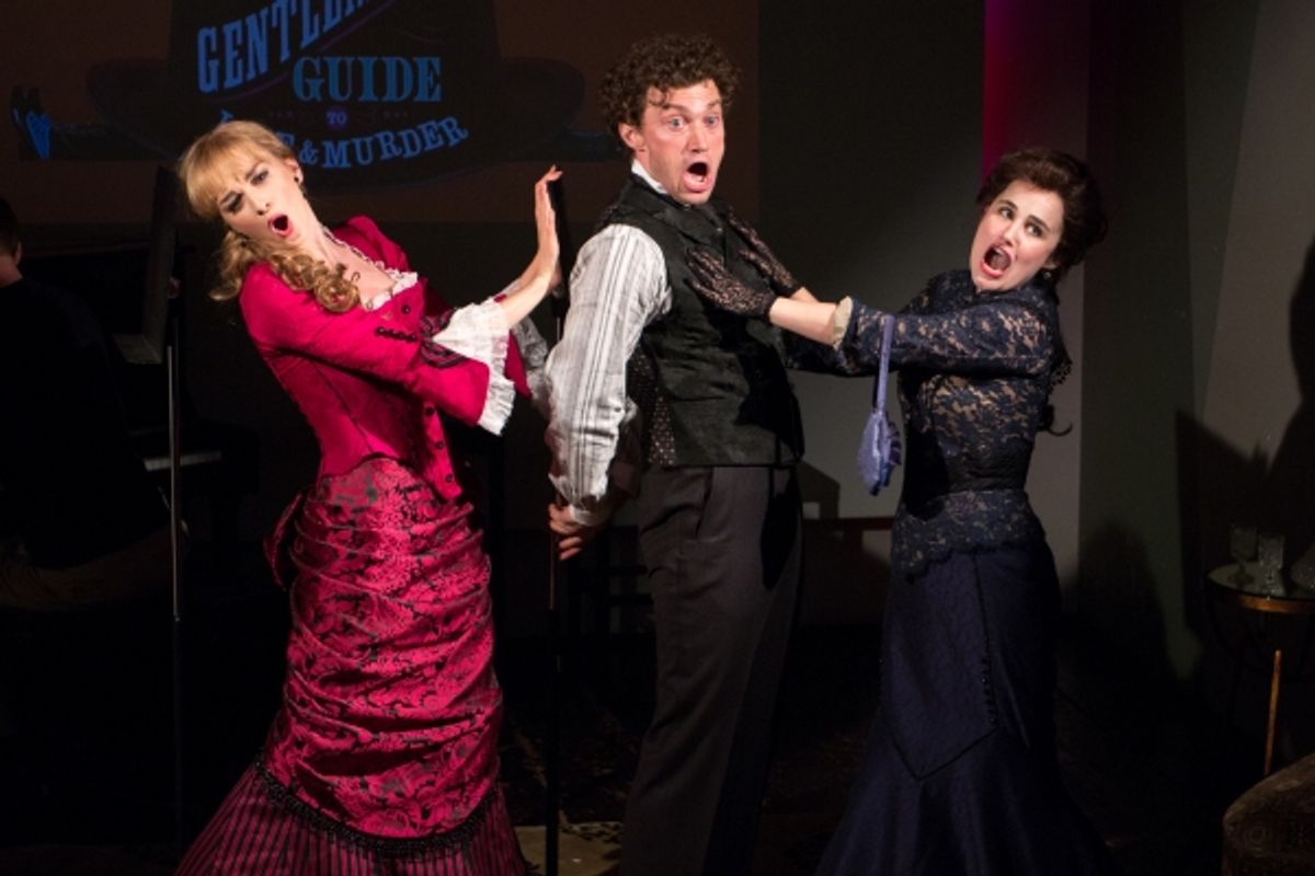 Lisa O'Hare, Bryce Pinkham, Lauren Worsham at 